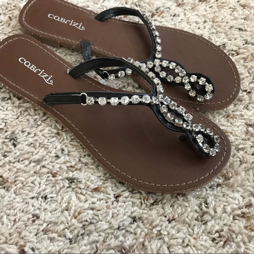 Cabrini Rhinestone Sandals - Picture 2 of 5